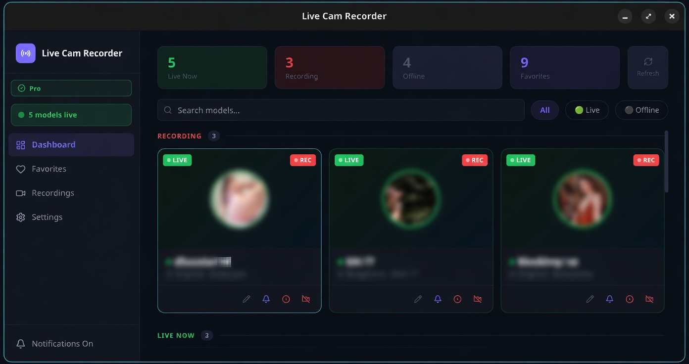 Live Cam Recorder app